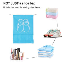 Load image into Gallery viewer, Portable Waterproof Travel Drawstring closure Shoe Bags (6 PCs)