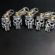 Load image into Gallery viewer, Piston Art Skull Keychain