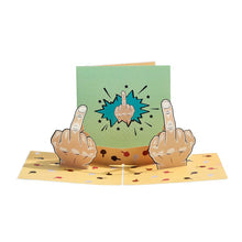Load image into Gallery viewer, 3D Funny Middle Finger Card