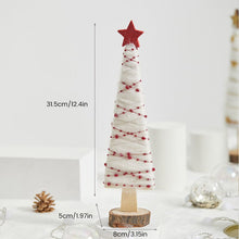Load image into Gallery viewer, Christmas Wood Felt Reindeer Elk Tree Decorations