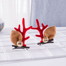 Load image into Gallery viewer, Christmas New Antler Plush Hairpins