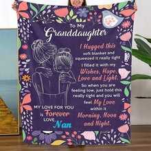 Load image into Gallery viewer, 🎁Granddaughter's Gift-Sweet Words Blanket