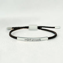 Load image into Gallery viewer, UNF♥CK YOURSELF TUBE BRACELET