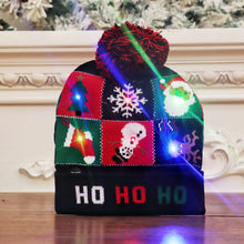 Load image into Gallery viewer, Christmas LED Light Knitted Beanies