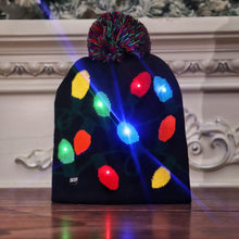 Load image into Gallery viewer, Christmas LED Light Knitted Beanies