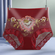 Load image into Gallery viewer, High Waist Lace Embroidered Panties