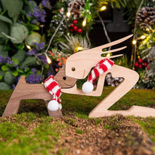 Load image into Gallery viewer, 🎁Pet Lover Gifts Wood Sculpture Family &amp; Puppy Wooden Crafts Table Ornaments
