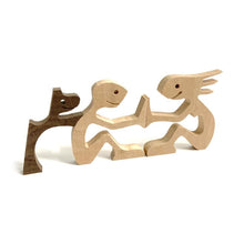 Load image into Gallery viewer, 🎁Pet Lover Gifts Wood Sculpture Family &amp; Puppy Wooden Crafts Table Ornaments