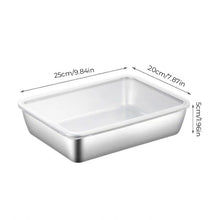 Load image into Gallery viewer, Stainless Steel Square Plate (With Lid)