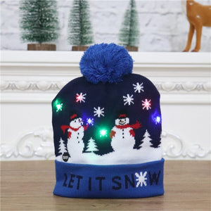 Christmas LED Light Knitted Beanies