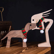 Load image into Gallery viewer, 🎁Pet Lover Gifts Wood Sculpture Family &amp; Puppy Wooden Crafts Table Ornaments