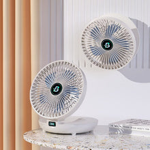 Load image into Gallery viewer, Portable Mini Desktop Fan, USB Rechargeable Adjustable Wall-Mount Fan