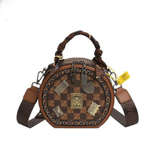 Load image into Gallery viewer, Fashion Retro Bear Badge Print Leather Handbags