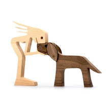 Load image into Gallery viewer, 🎁Pet Lover Gifts Wood Sculpture Family &amp; Puppy Wooden Crafts Table Ornaments