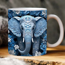 Load image into Gallery viewer, Elephant print mug