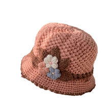 Load image into Gallery viewer, French Thicken Women&#39;s Flowers Knitted Woolen Hat