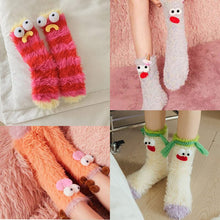 Load image into Gallery viewer, Coral velvet three-dimensional quirky socks