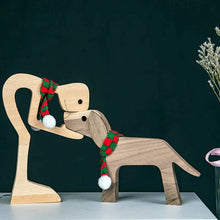 Load image into Gallery viewer, 🎁Pet Lover Gifts Wood Sculpture Family &amp; Puppy Wooden Crafts Table Ornaments