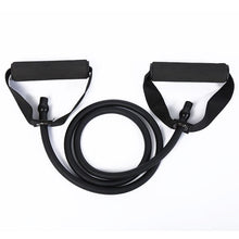 Load image into Gallery viewer, Double Toning Resistance Tube Heavy Quality Exercise Band for Stretching