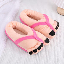 Load image into Gallery viewer, Funny Foot Plush Novelty Slippers