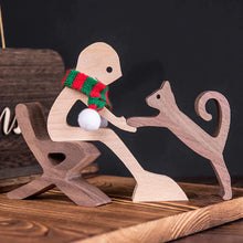 Load image into Gallery viewer, 🎁Pet Lover Gifts Wood Sculpture Family &amp; Puppy Wooden Crafts Table Ornaments