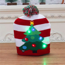 Load image into Gallery viewer, Christmas LED Light Knitted Beanies