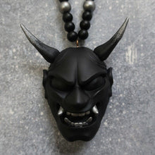 Load image into Gallery viewer, Japanese Oni Mask Car Rear View Mirror Ornament