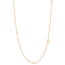 Load image into Gallery viewer, Initial Bezel Diamond Necklace
