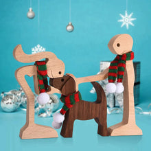 Load image into Gallery viewer, 🎁Pet Lover Gifts Wood Sculpture Family &amp; Puppy Wooden Crafts Table Ornaments