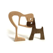 Load image into Gallery viewer, 🎁Pet Lover Gifts Wood Sculpture Family &amp; Puppy Wooden Crafts Table Ornaments