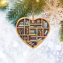 Load image into Gallery viewer, 🌷Book Lovers Heart Ornament