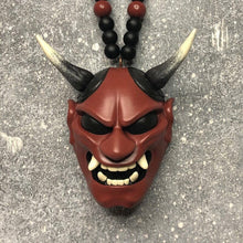 Load image into Gallery viewer, Japanese Oni Mask Car Rear View Mirror Ornament