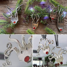 Load image into Gallery viewer, Funny Fork Reindeer Ornament