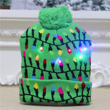 Load image into Gallery viewer, Christmas LED Light Knitted Beanies