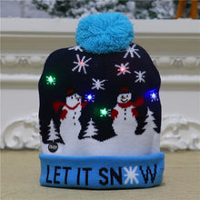 Load image into Gallery viewer, Christmas LED Light Knitted Beanies