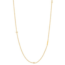 Load image into Gallery viewer, Initial Bezel Diamond Necklace