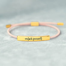 Load image into Gallery viewer, UNF♥CK YOURSELF TUBE BRACELET