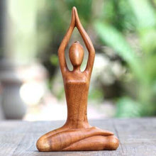 Load image into Gallery viewer, Wooden Yogi Sculpture