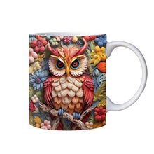 Load image into Gallery viewer, Mug with owl print