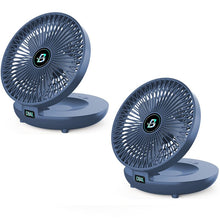 Load image into Gallery viewer, Portable Mini Desktop Fan, USB Rechargeable Adjustable Wall-Mount Fan