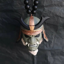 Load image into Gallery viewer, Japanese Oni Mask Car Rear View Mirror Ornament
