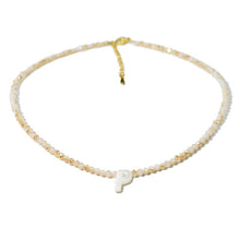 Load image into Gallery viewer, Beaded Shell Letter Necklace