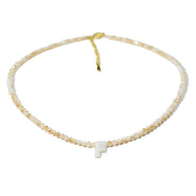 Load image into Gallery viewer, Beaded Shell Letter Necklace