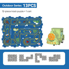 Load image into Gallery viewer, Children&#39;s Educational Puzzle Railway Car Playset