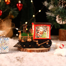 Load image into Gallery viewer, Christmas Crystal Floating Snow Train Light