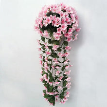 Load image into Gallery viewer, Vivid Artificial Hanging Orchid Bunch