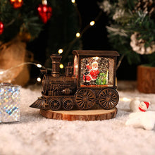 Load image into Gallery viewer, Christmas Crystal Floating Snow Train Light