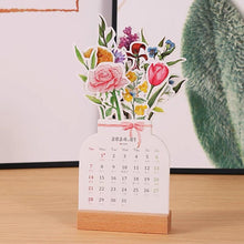 Load image into Gallery viewer, 🌷2024 Bloomy Flowers Desk Calendar
