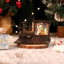 Load image into Gallery viewer, Christmas Crystal Floating Snow Train Light