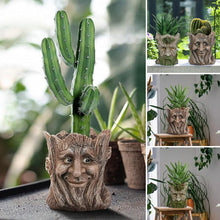 Load image into Gallery viewer, Resin Tree Stump Vase